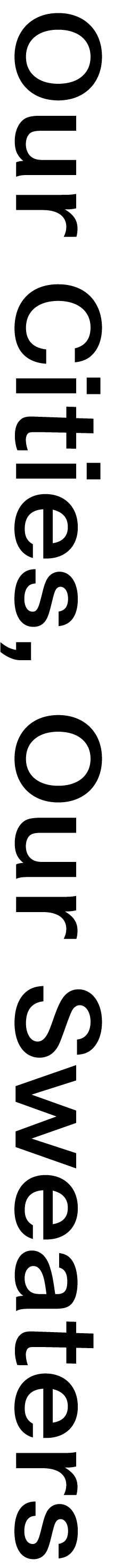 Our Cities, Our Sweaters